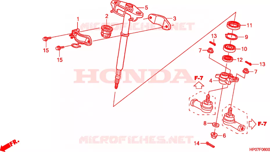 STURING AS Honda ATV 500 FOURTRAX 2012  TRX500FMB