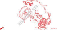 GENERATOR (TRX450R6,7,8/ER6,7,8) voor Honda TRX 450 R SPORTRAX Kick start RED 2008