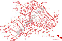 RECHTS CARTER AFDEKKING (TRX450R6,7,8/ER6,7,8) voor Honda TRX 450 R SPORTRAX Electric Start 2007