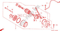 STARTEN MOTOR voor Honda TRX 450 R SPORTRAX Electric Start RED 2008