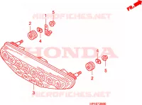 ACHTERLICHT voor Honda TRX 450 R SPORTRAX Kick start 2009