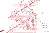 VOOR ARM voor Honda TRX 450 R SPORTRAX Kick start 2009