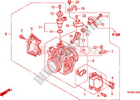 GAS HUIS voor Honda FOURTRAX 420 RANCHER 4X4 Manual Shift 2008