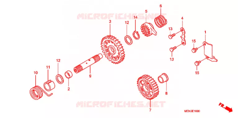 KICKSTARTER SPIL Honda MOTO 450 CRF 2009  CRF450R9