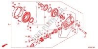 LAATSTE VERSNELLING/ ACHTER AS SPIL voor Honda DEAUVILLE 700 ABS 2011