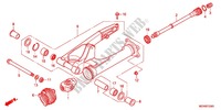 ZWAAI ARM/KETTINGKAST voor Honda DEAUVILLE 700 ABS 2013