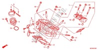 ACHTER CILINDER HOOFD voor Honda DEAUVILLE 700 ABS 2012