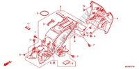 ACHTER STROOMLIJNKAP voor Honda DEAUVILLE 700 ABS 2012