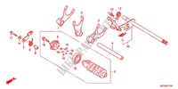 SCHAKELING TROMMEL/OVERSCHAKELVORK voor Honda DEAUVILLE 700 ABS 2012