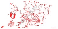VOOR AFDEKKING/LUCHTFILTER voor Honda DEAUVILLE 700 ABS 2012