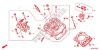 VOOR CILINDER HOOFD voor Honda DEAUVILLE 700 ABS 2012