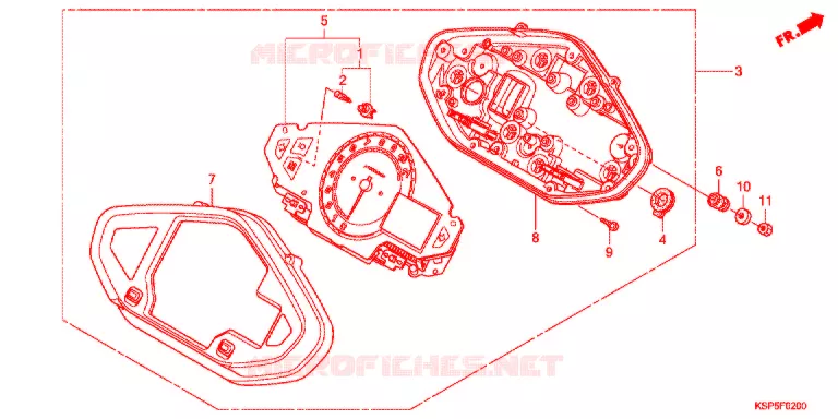 COMBINATIEMETER Honda MOTO 150 CBF 2011  CBF150MB
