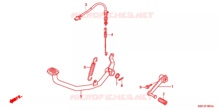 PEDAAL (CBF150MB/MC) Honda MOTO 150 CBF 2011  CBF150MB