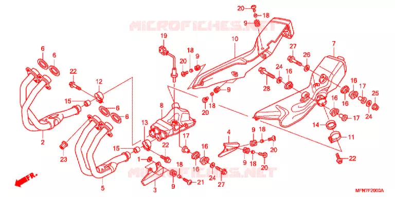 UITLAATDEMPER(2) Honda MOTO 1000 CB 2012  CB1000RC