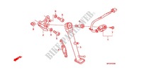 HOOFD STANDAARD/REMPEDAAL voor Honda CB 600 F HORNET ABS BLANCHE 34CV 2012