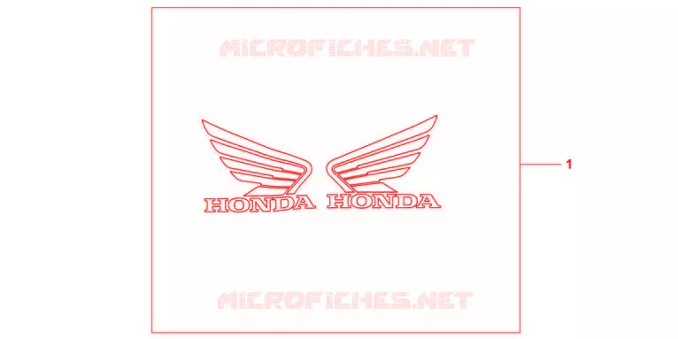 3D LOGO KIT HONDA Honda MOTO 600 HORNET 2012  CB600FAC
