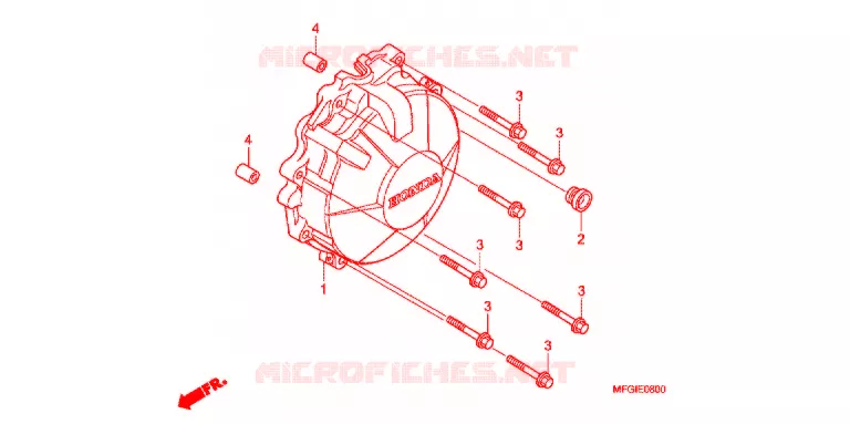 GENERATOR AFDEKKING Honda MOTO 600 HORNET 2012  CB600FAC