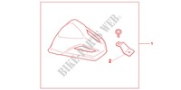 SEAT KAPJE COOL WHITE voor Honda CB 600 F HORNET ABS BLANCHE 2012