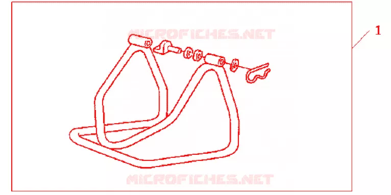 REAR PADDOCK STAND Honda MOTO 600 HORNET 2012  CB600FAC