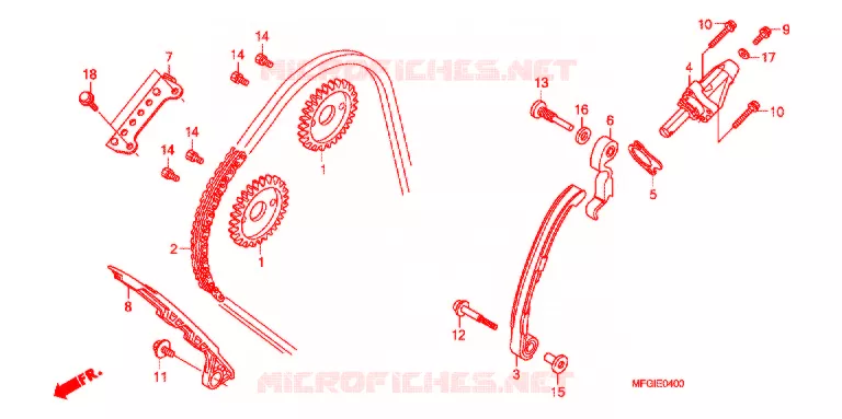NOK KETTING/SPANNER Honda MOTO 600 HORNET 2012  CB600FC