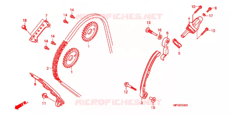 NOK KETTING/SPANNER Honda MOTO 600 HORNET 2012  CB600FC