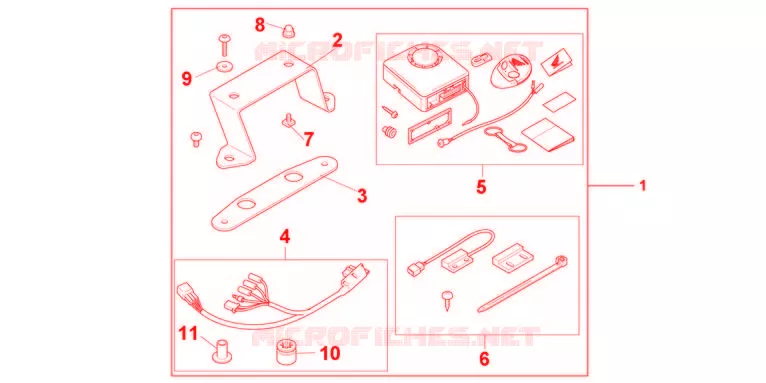 AVERTO ALARM KIT Honda MOTO 600 HORNET 2012  CB600FC