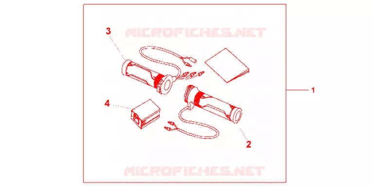 GRIP HEATER(12A-T Honda MOTO 600 HORNET 2012  CB600FC