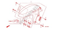 VOORSPATBORD voor Honda CB 600 F HORNET BLANCHE 2012