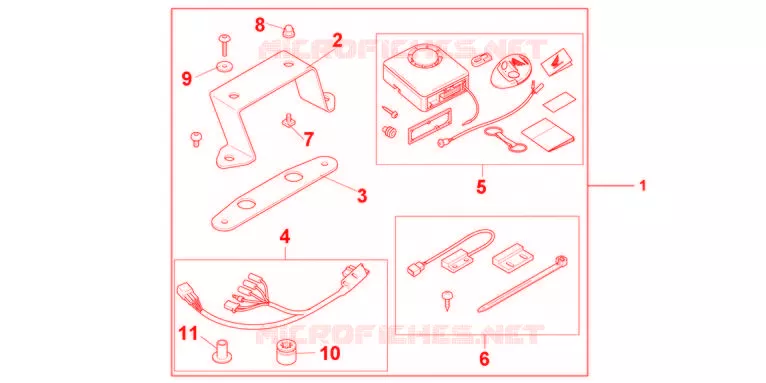 AVERTO ALARM KIT Honda MOTO 600 HORNET 2012  CB600FC