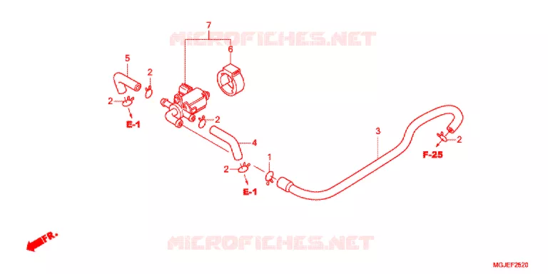 LUCHT INJECTIE BEDIENING KLEP Honda MOTO 1000 CBF 2012  CBF1000FAC
