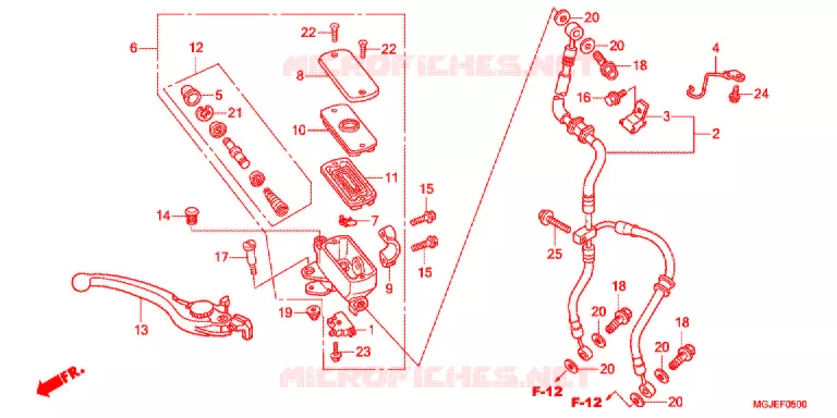 REMPOMP VOOR (CBF1000F) Honda MOTO 1000 CBF 2012  CBF1000FC