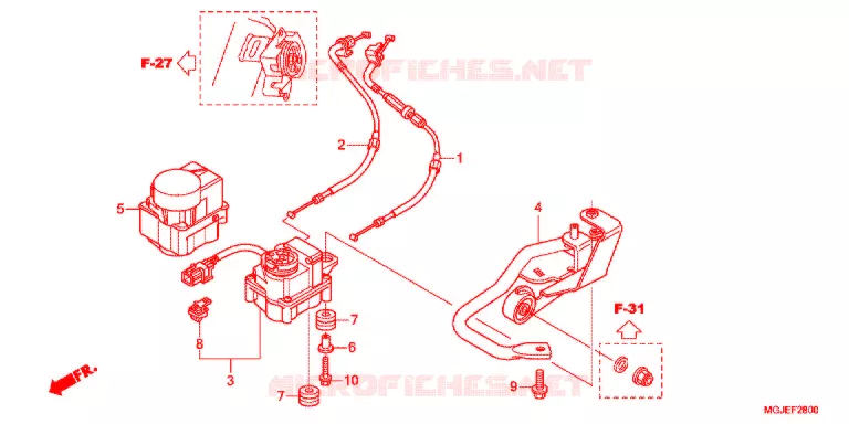 SERVOMOTOR Honda MOTO 1000 CBF 2012  CBF1000FC
