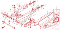 ZWAAI ARM/KETTINGKAST voor Honda CBF 1000 F ABS TS 2012