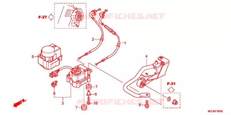 SERVOMOTOR Honda MOTO 1000 CBF 2012  CBF1000FTC