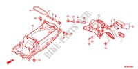 ACHTER STROOMLIJNKAP voor Honda CBF 1000 F ABS TS 2012
