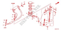 REMPOMP ACHTER (CBF1000FA/FT/FS) voor Honda CBF 1000 F ABS TS 2012