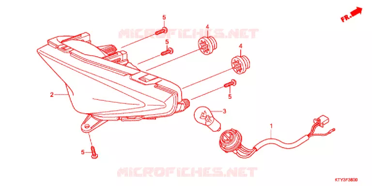 ACHTERLICHT(2) Honda MOTO 125 CBR 2012  CBR125RC
