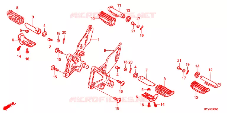 OPSTAP/KICKARM/ WISSEL PEDAAL Honda MOTO 125 CBR 2012  CBR125RSC