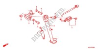 HOOFD STANDAARD/REMPEDAAL voor Honda CBR 600 F ABS 2012