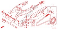 ZWAAI ARM/KETTINGKAST voor Honda CBR 600 F ABS 2014
