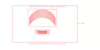 KIT WIEL STICKERS voor Honda CBR 600 F WHITE 2012