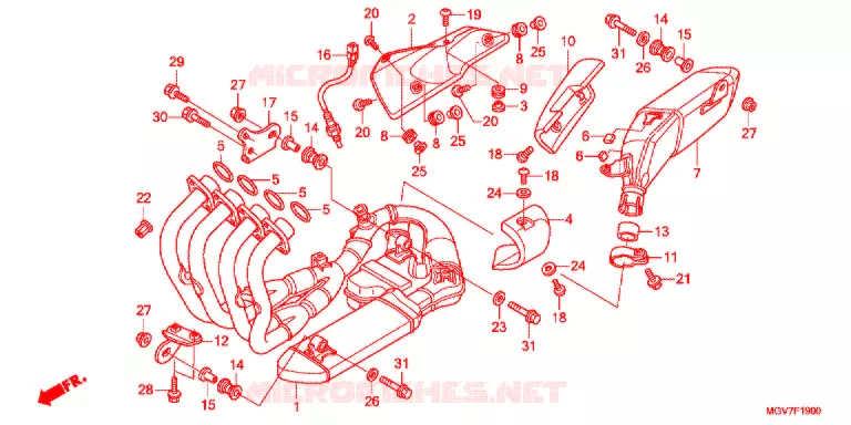 UITLAATDEMPER(2) Honda MOTO 600 CBR 2012  CBR600FC