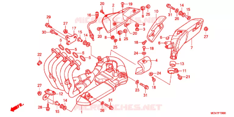 UITLAATDEMPER(2) Honda MOTO 600 CBR 2012  CBR600FC