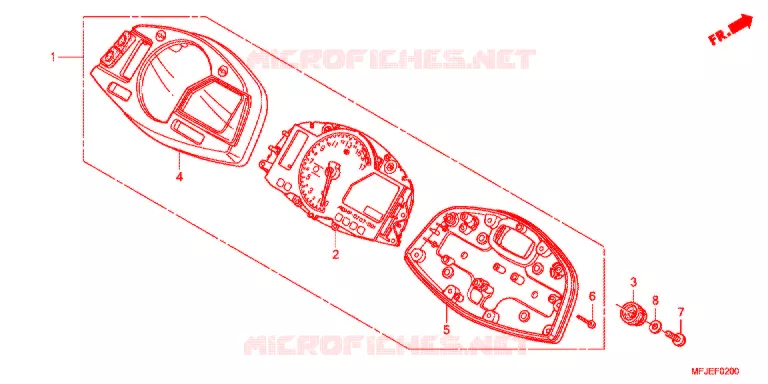COMBINATIEMETER Honda MOTO 600 CBR 2012  CBR600RRC