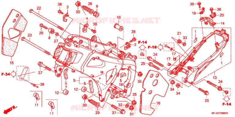 FRAME CHASSIS Honda MOTO 600 CBR 2012  CBR600RRC