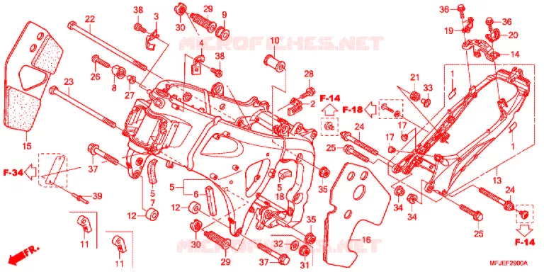 FRAME CHASSIS Honda MOTO 600 CBR 2012  CBR600RRC