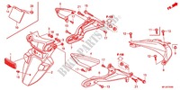 ACHTER STROOMLIJNKAP voor Honda CBR 600 RR BLACK 2012