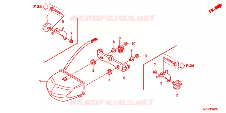 ACHTERLICHT(2) Honda MOTO 600 CBR 2012  CBR600RRC