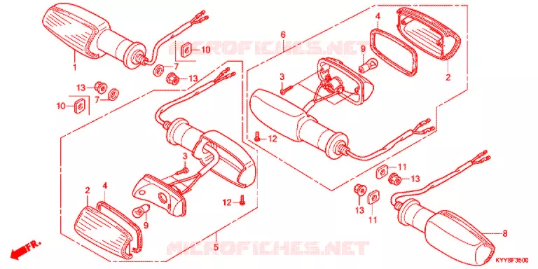 KNIPPERLICHT(2) Honda MOTO 125 ACE 2012  CGX125SHC_C