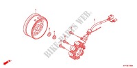 LINKS KRUKAS AFDEKKING/ GENERATOR(2) voor Honda CB1 125 RUEDAS FUNDIDAS 2012